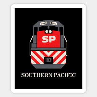 Southern Pacific Railroad Train Engine T-Shirt Magnet
